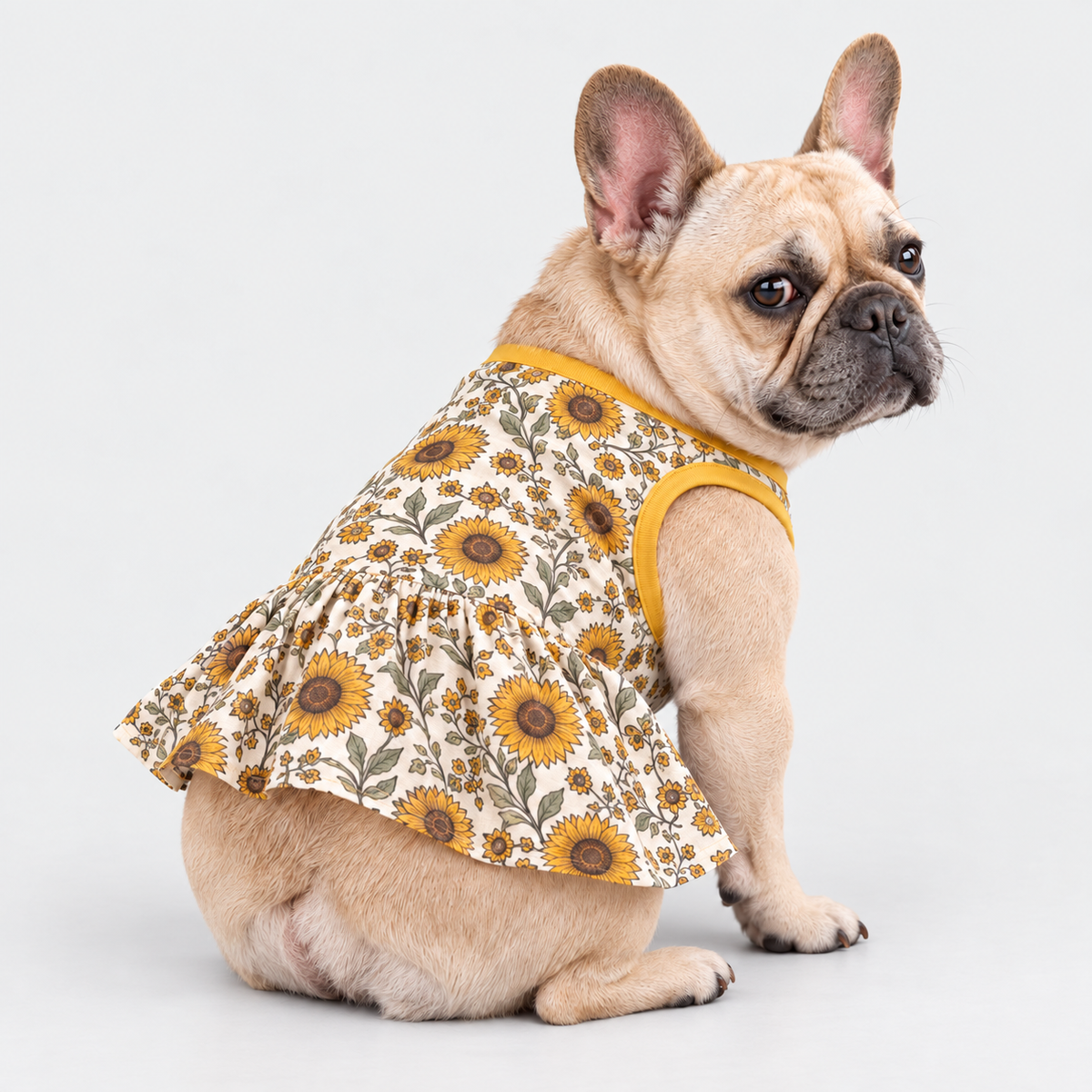 French Bulldog Ruffle Dresses
