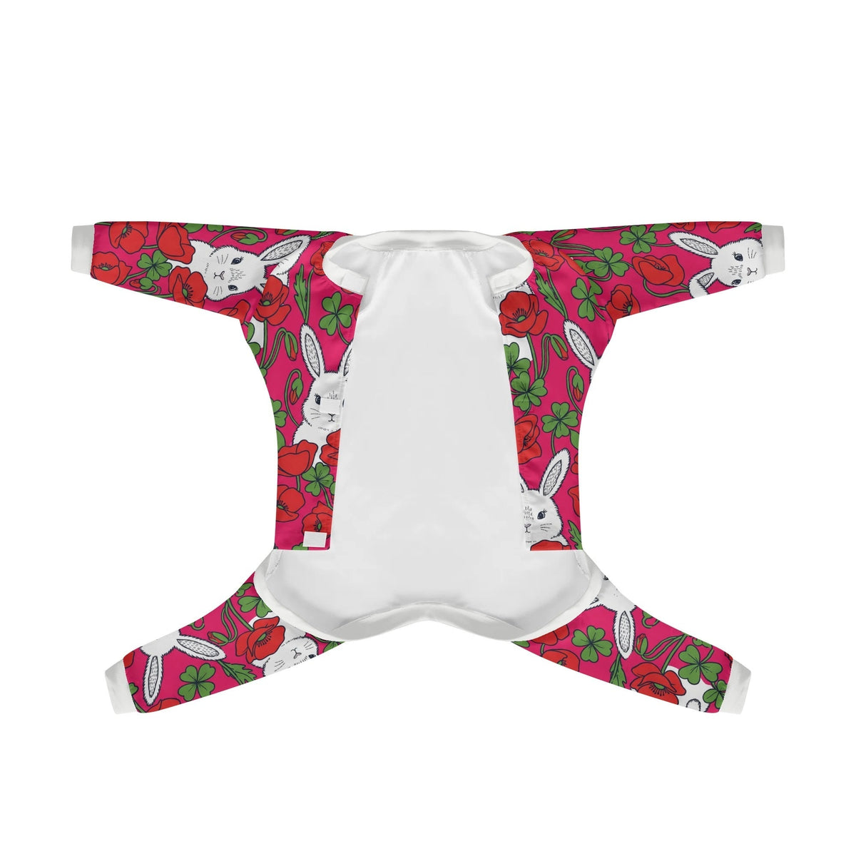 Floral Bunny French Bulldog pajamas product view 1