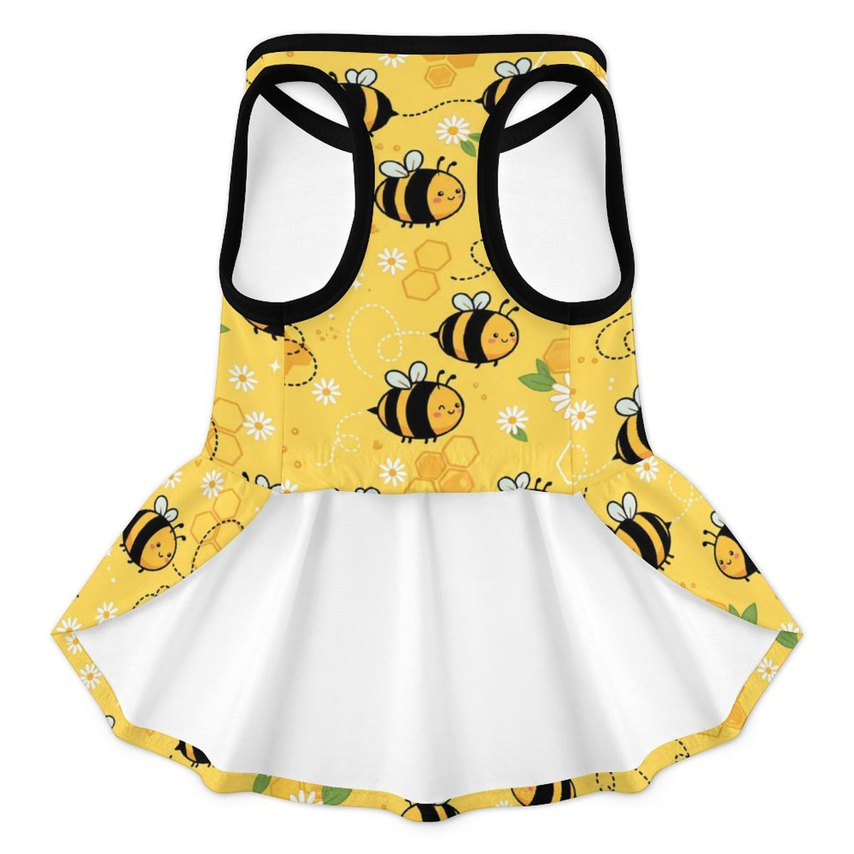 Honey Bee Daisy French Bulldog Ruffle Dress