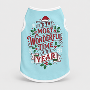 Most Wonderful Time Christmas French Bulldog Cotton Tank Top