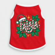 Fa La La Christmas French Bulldog Cotton Tank Top