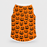 Jack-o-Lantern Halloween French Bulldog Cotton Tank Top