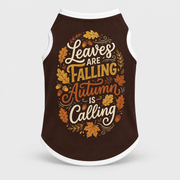 Autumn Is Calling French Bulldog Cotton Tank Top