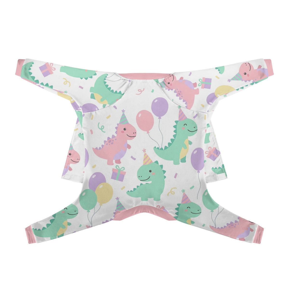 Pastel Dinosaur French Bulldog pajamas product view 2