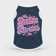 Besties Fur-ever French Bulldog Cotton Tank Top
