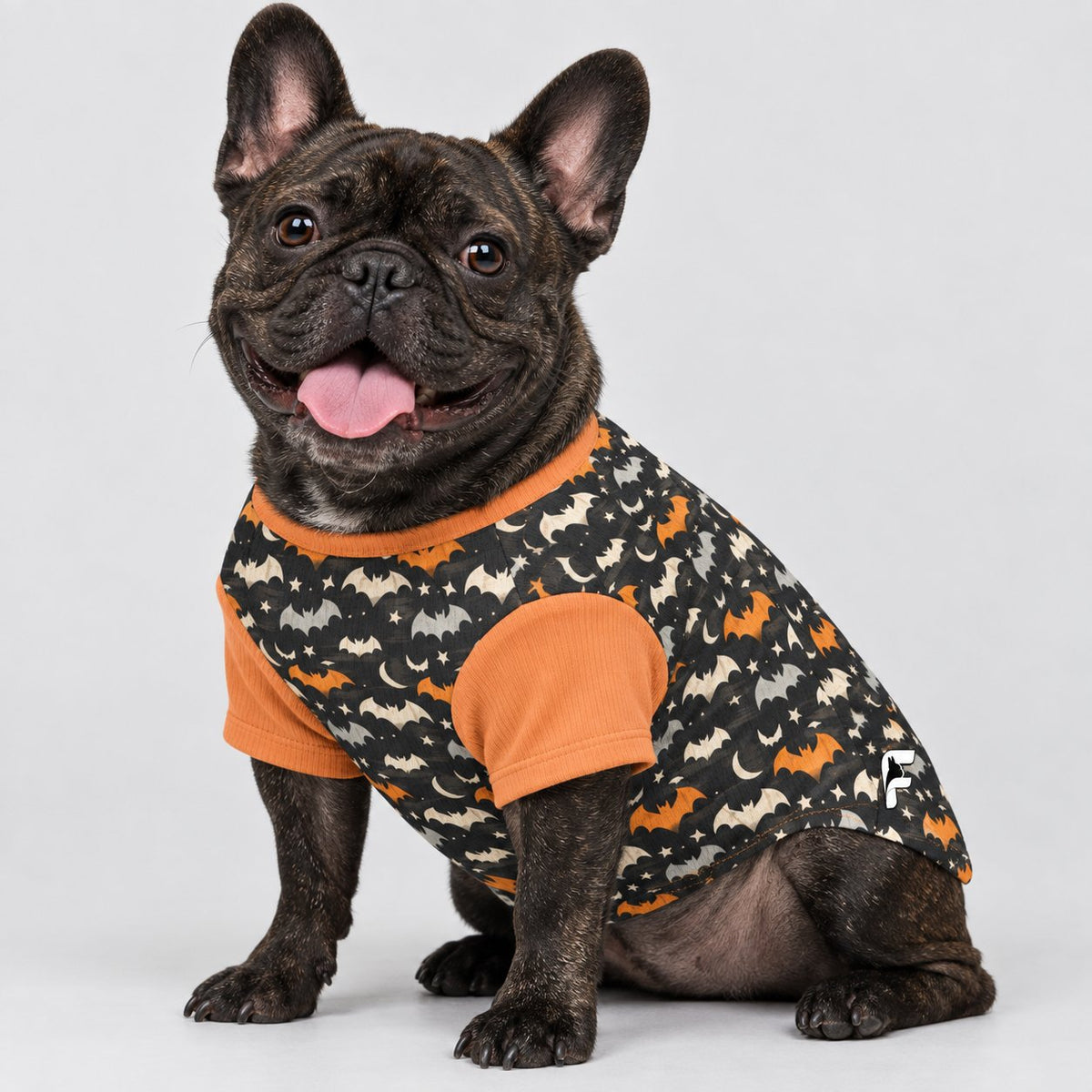 French Bulldog wool sweater knit in a warm wool blend for cold season walks.