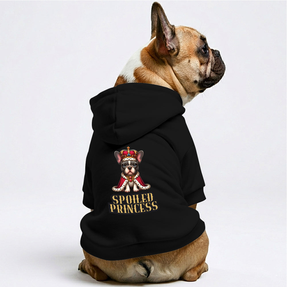 Spoiled Princess French Bulldog Hoodie | The Frenchie Shop 100% Cotton Sweatshirt