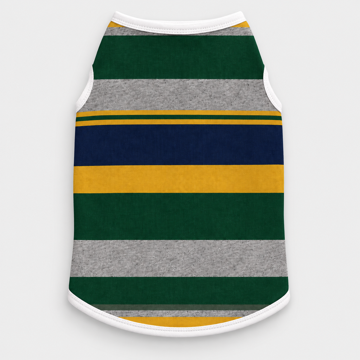 Rugby Stripe French Bulldog Cotton Tank Top