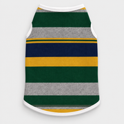 Rugby Stripe French Bulldog Cotton Tank Top