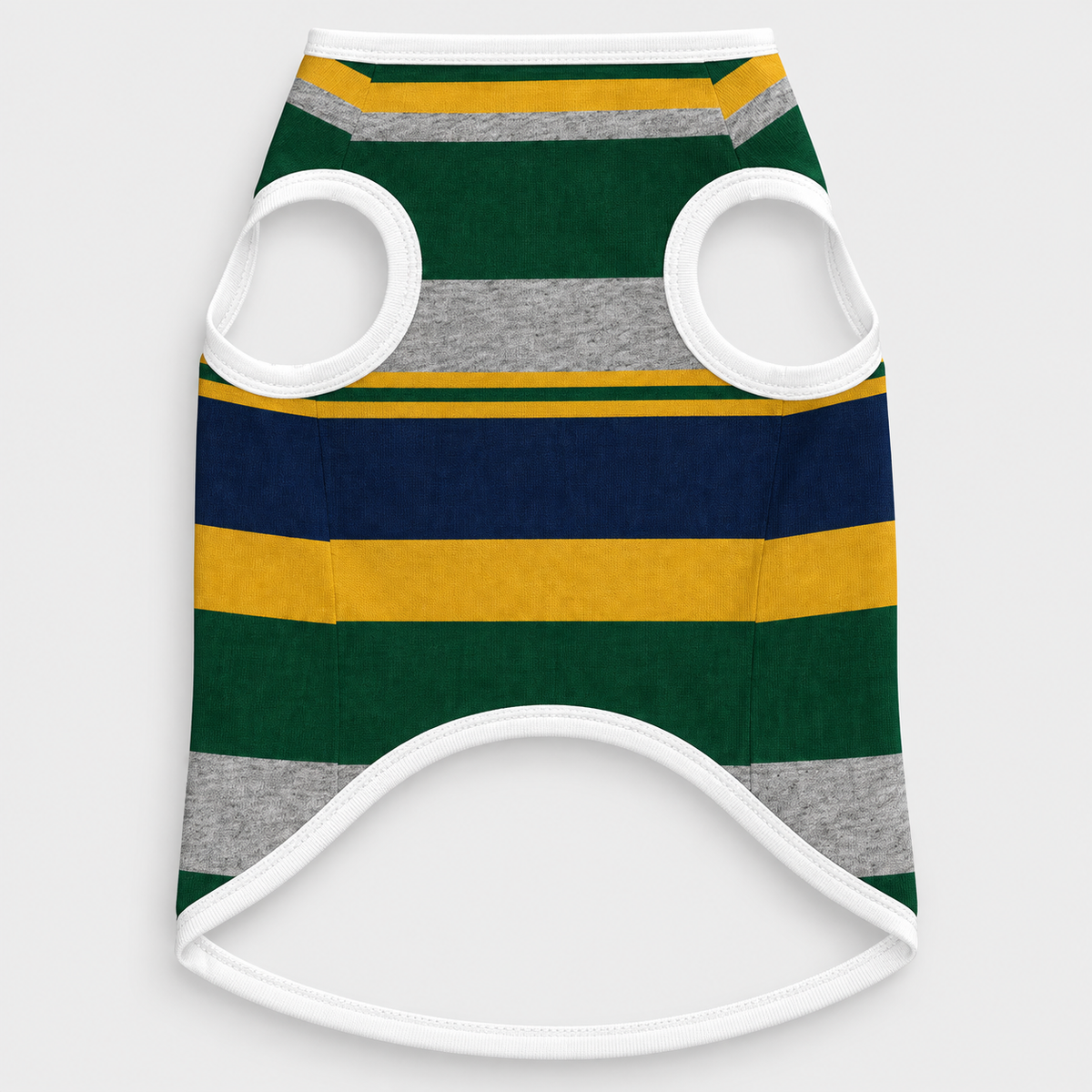 Rugby Stripe French Bulldog Cotton Tank Top