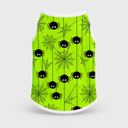 Spiders & Webs Halloween French Bulldog Cotton Tank Top