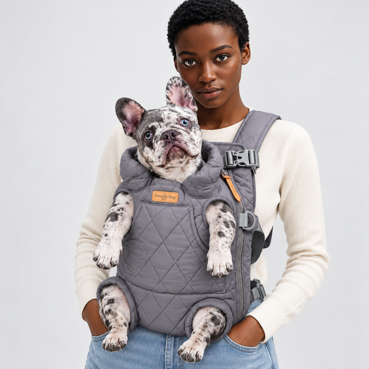 Insulated French Bulldog Backpack Carrier