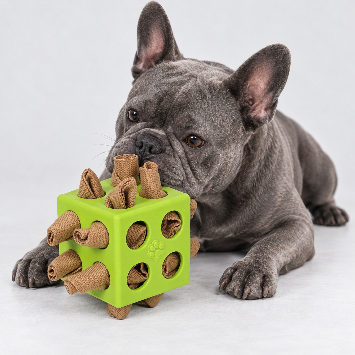 Egg & Animal French Bulldog Treat Puzzle Toys