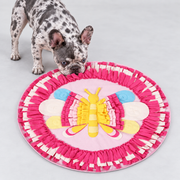 Insect-Themed Round French Bulldog Snuffle Mat