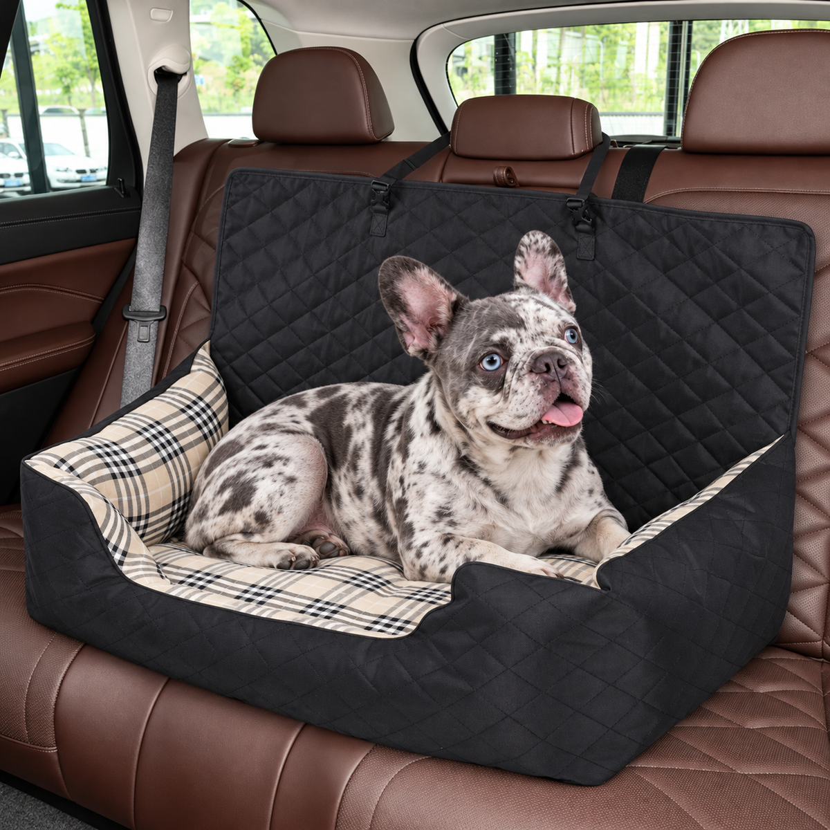 French Bulldog Car Travel Bed