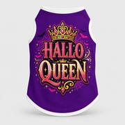 Hallo Queen Halloween French Bulldog Cotton Tank Top