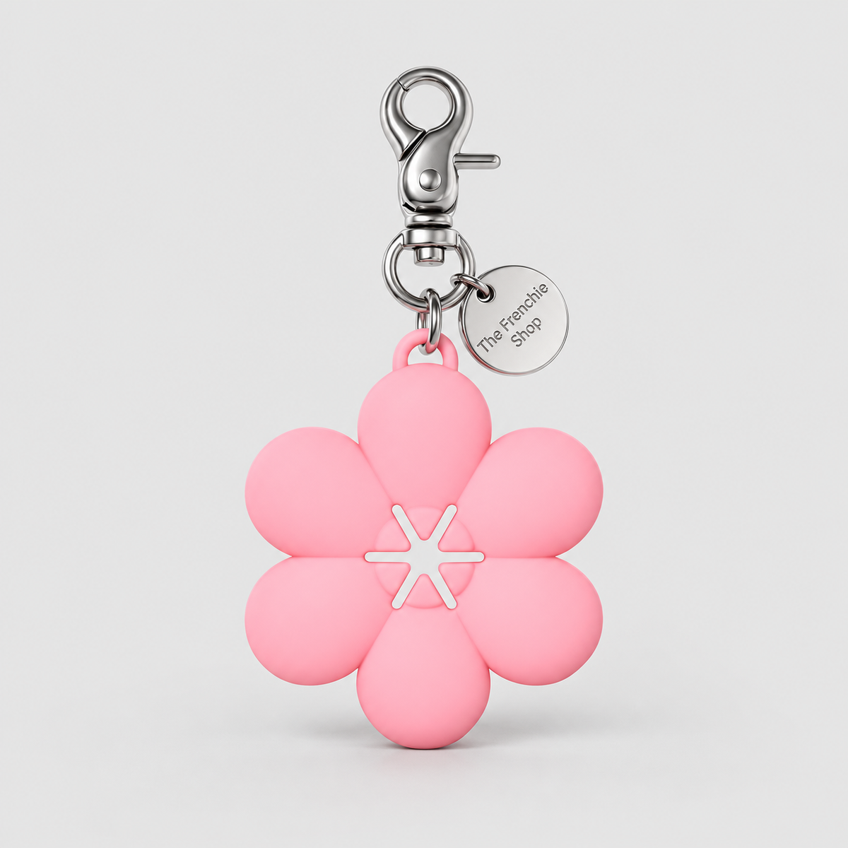 French Bulldog Poop Bag Holder Clip — Flower