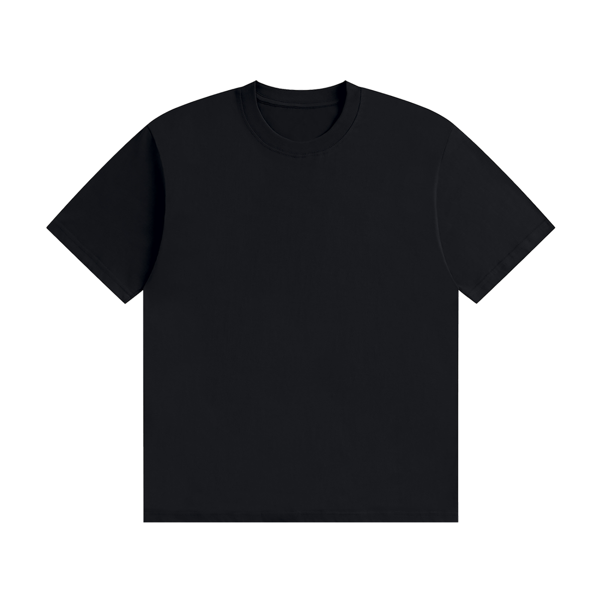 Plain black front of the My Frenchie Told Me to Ignore That. back-print French Bulldog T-shirt