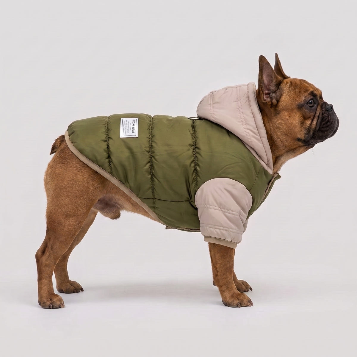 French Bulldog Premium Winter Hooded Vest | Frenchie Fleece-Lined Coat