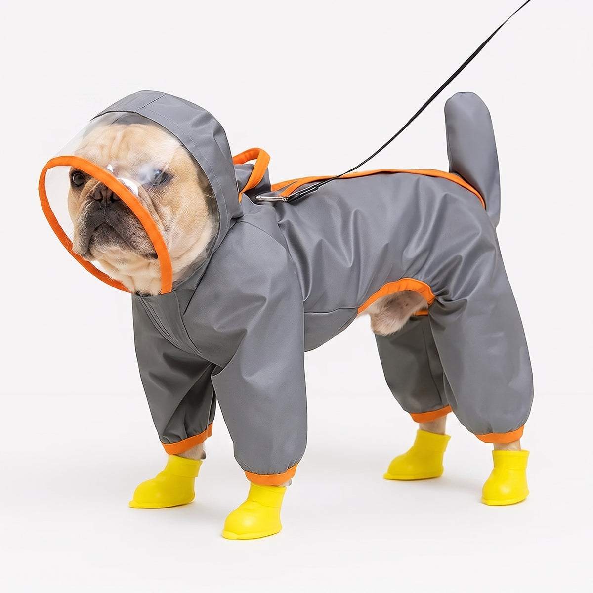 French Bulldog Hooded Raincoat | Frenchie All-Weather Rain Jacket
