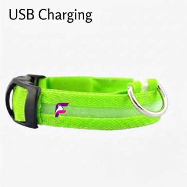 French Bulldog Adjustable LED Glowing Collar | Frenchie Light-Up Collar