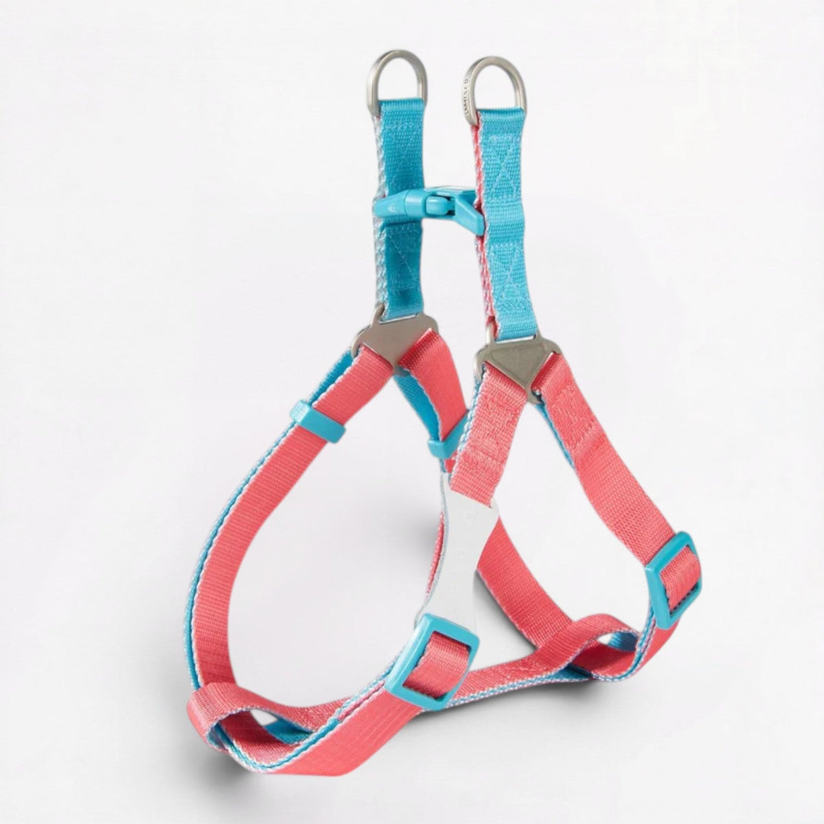 French Bulldog step-in harness in Rose Red