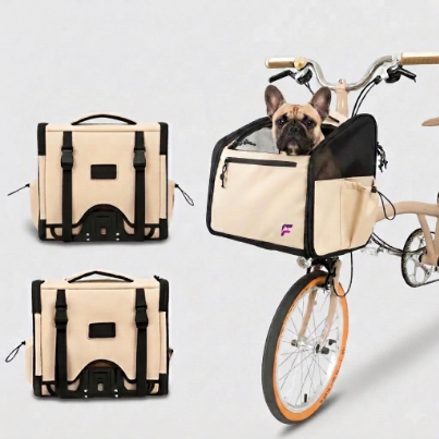 French Bulldog Detachable Bike Carrier Bag | Frenchie Cycling Carrier