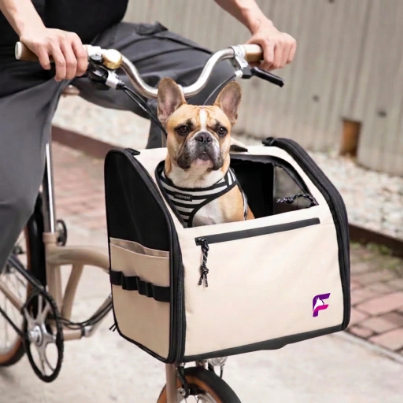French Bulldog Detachable Bike Carrier Bag | Frenchie Cycling Carrier