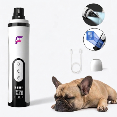 French Bulldog Electric Nail Trimmer with LCD Display | Frenchie Groomer