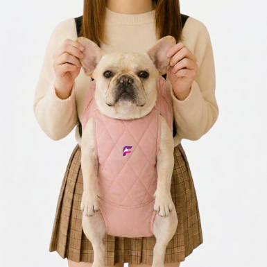 French Bulldog Fleece-Lined Backpack Carrier | Frenchie Front Carrier
