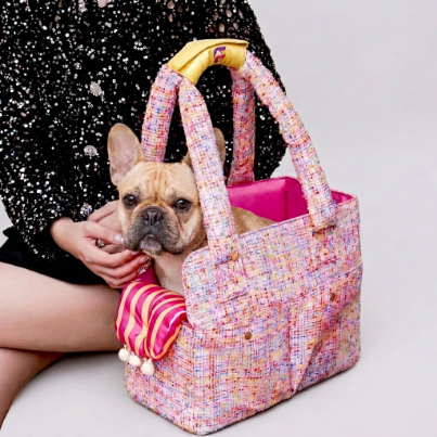French Bulldog Luxury Handbag Carrier | Frenchie Chic Travel Bag