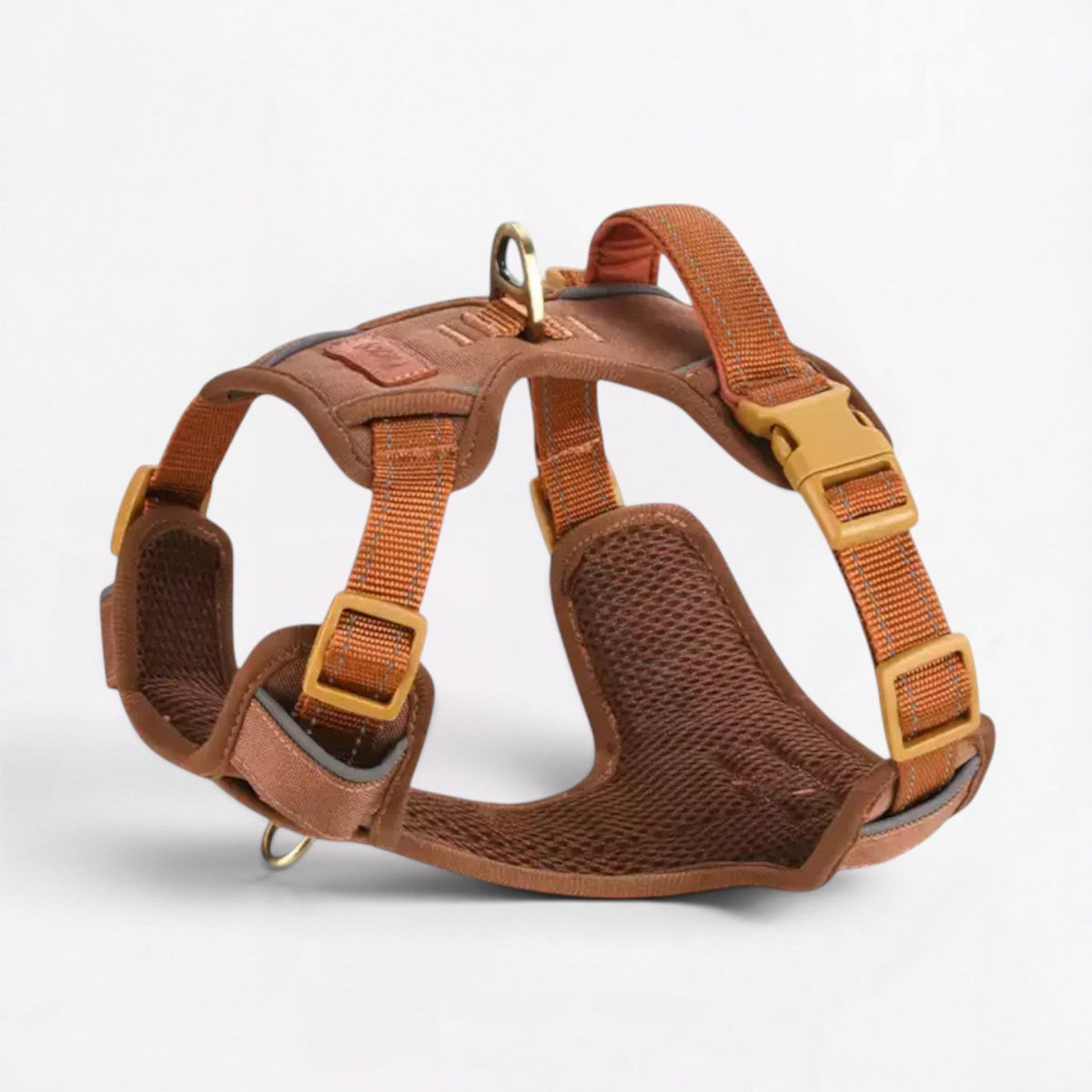French Bulldog harness with high-brightness reflective strips