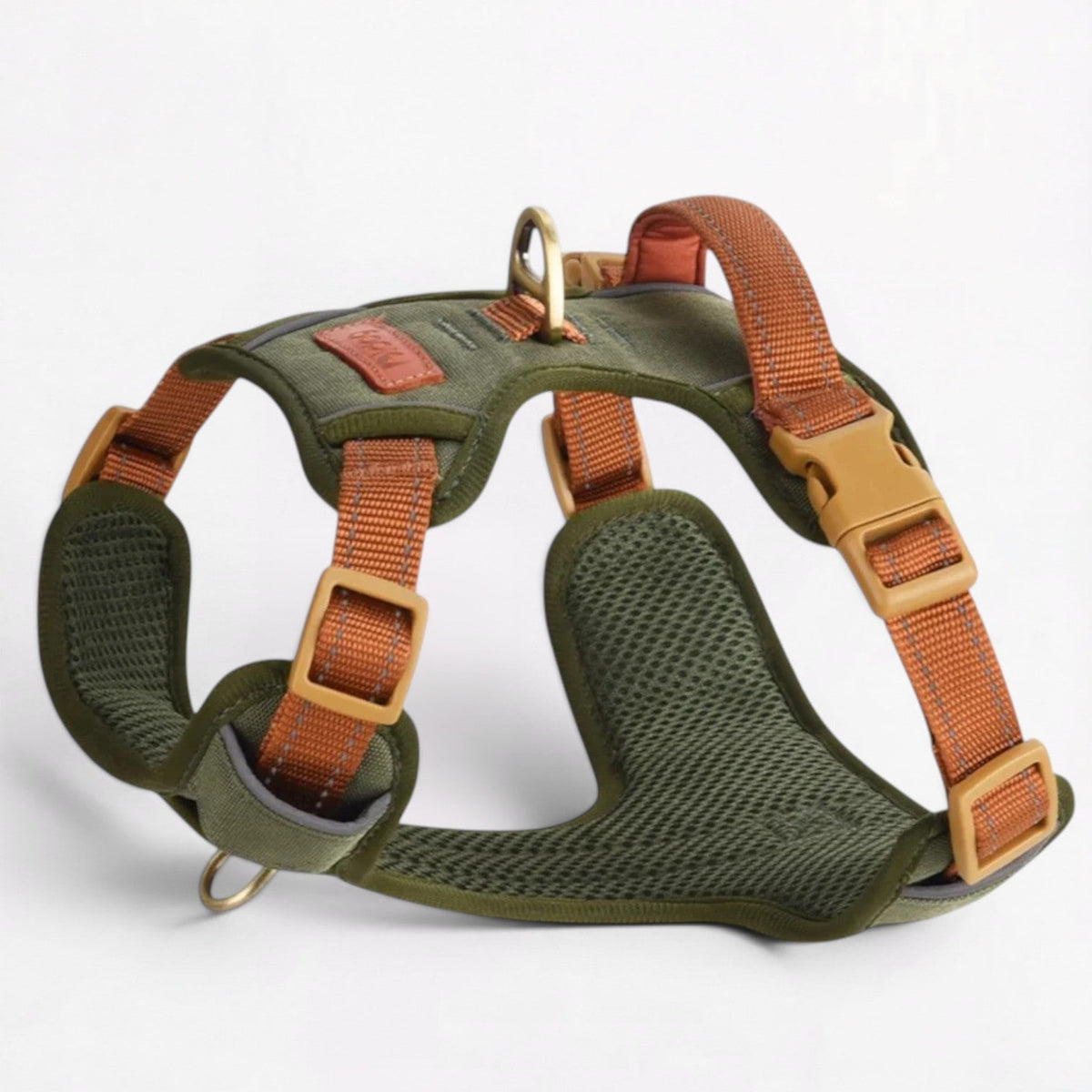 French Bulldog harness lined with breathable mesh