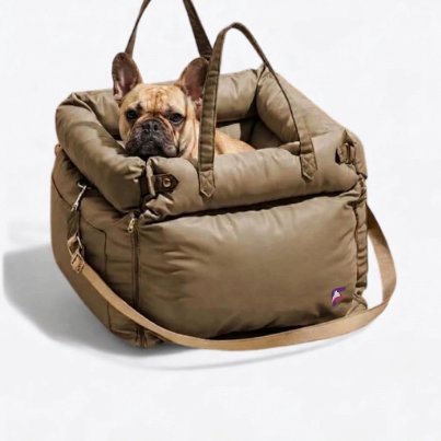 French Bulldog Portable Car Seat Bed | Frenchie Travel Kennel