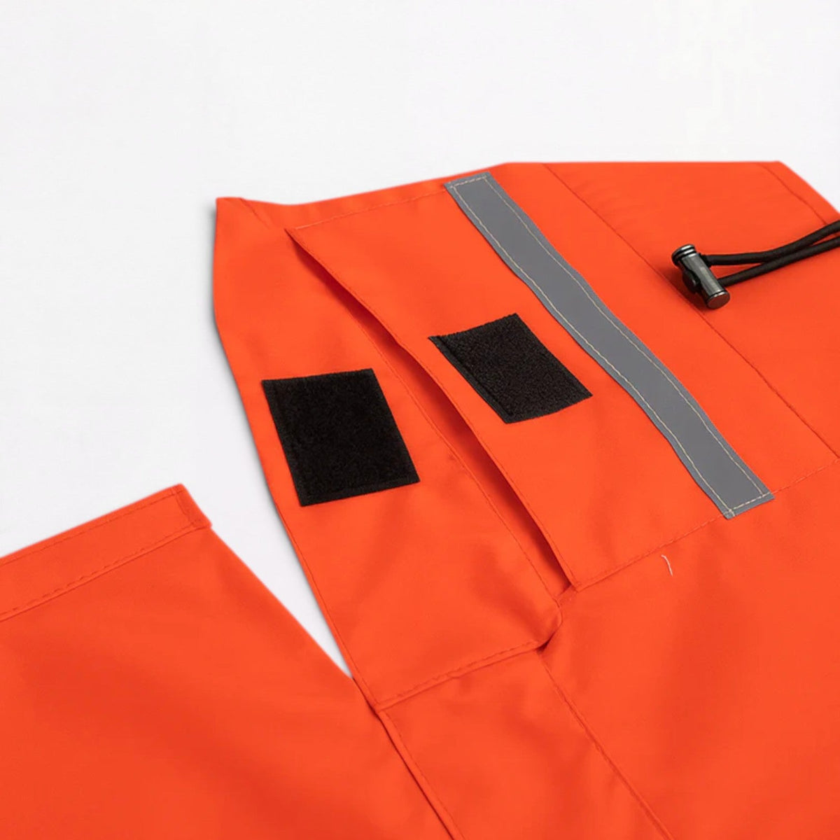 Reflective strip on a lightweight and breathable French Bulldog waterproof coat