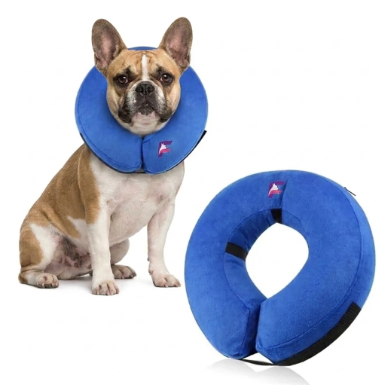 French Bulldog Soft Inflatable Recovery Collar | Frenchie Comfort Cone
