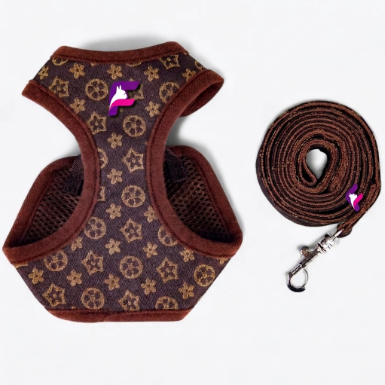 French Bulldog Stylish Mesh Harness Set | Frenchie Breathable Comfort Set