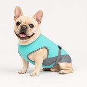 Frenchie evaporative cooling vest in breathable mesh with UV protection