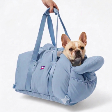 French Bulldog Travel Carrier Bag | Frenchie Car Seat & Travel Bed