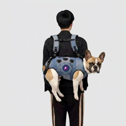 French Bulldog Ventilation Backpack Carrier | Frenchie Airflow Carrier