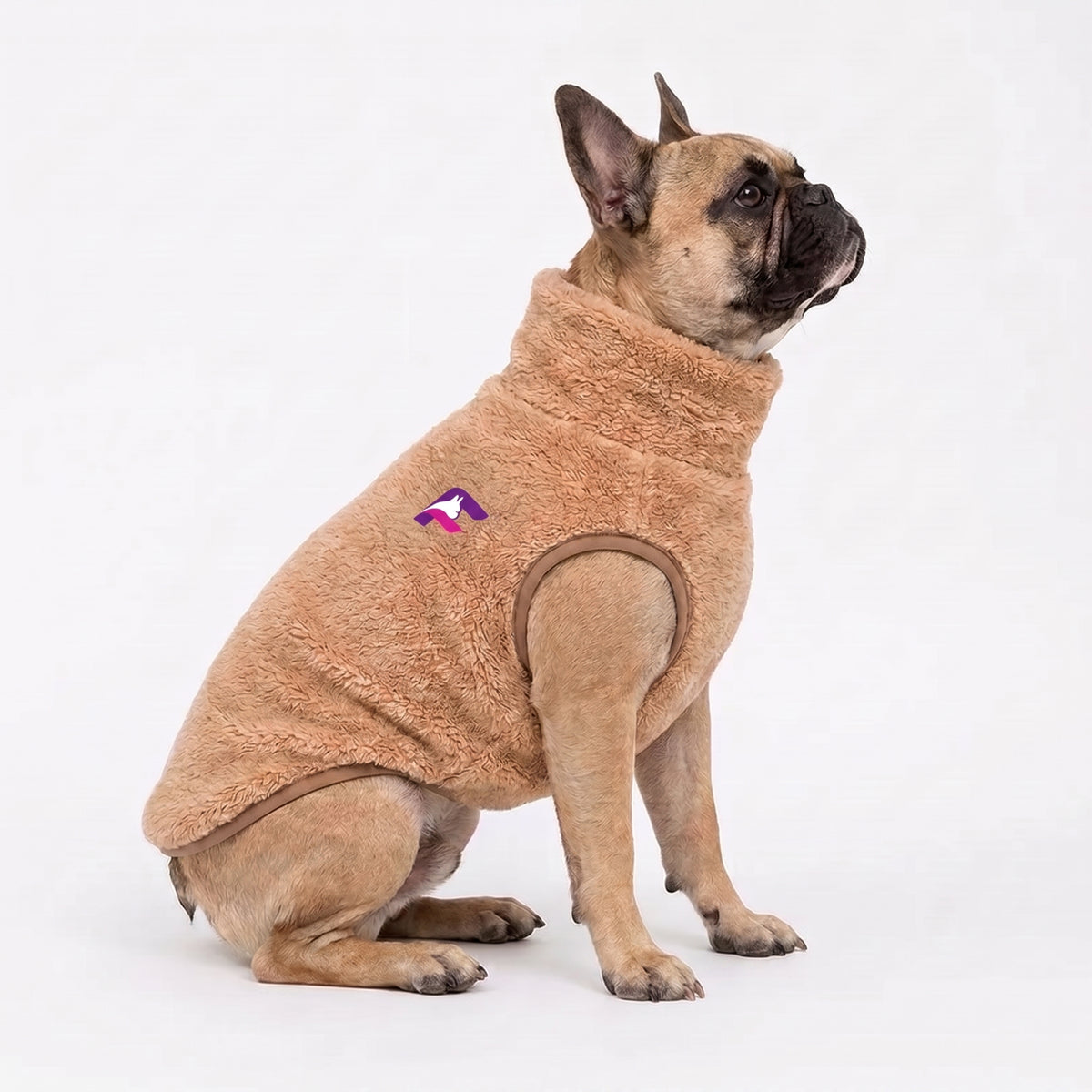 French Bulldog Warm Turtleneck Coat | Frenchie Soft Cotton Coat