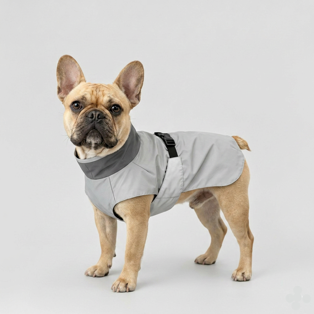 French Bulldog Waterproof Adjustable Raincoat