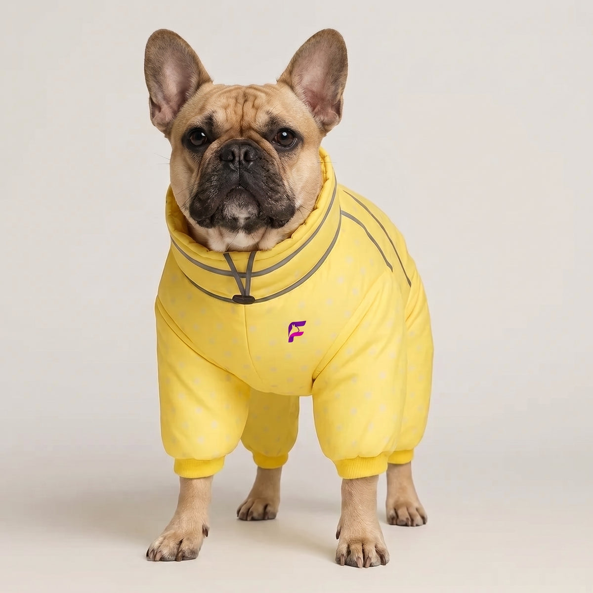 French Bulldog Waterproof Winter Jumpsuit | Frenchie Full-Body Suit