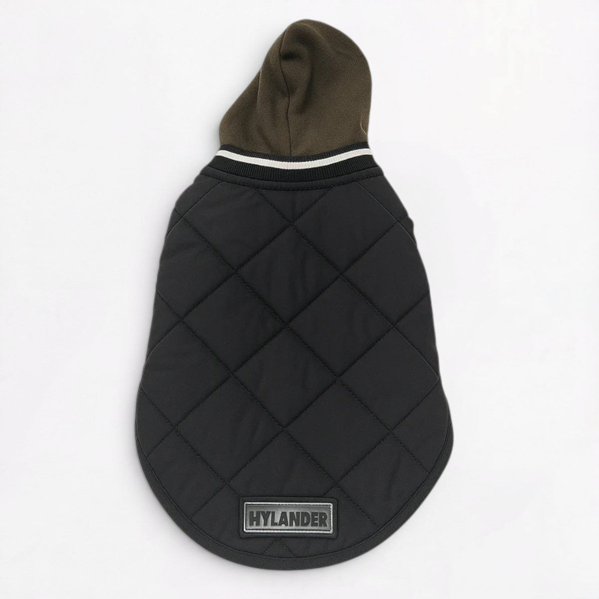 Windproof French Bulldog hooded jacket sized on chest circumference