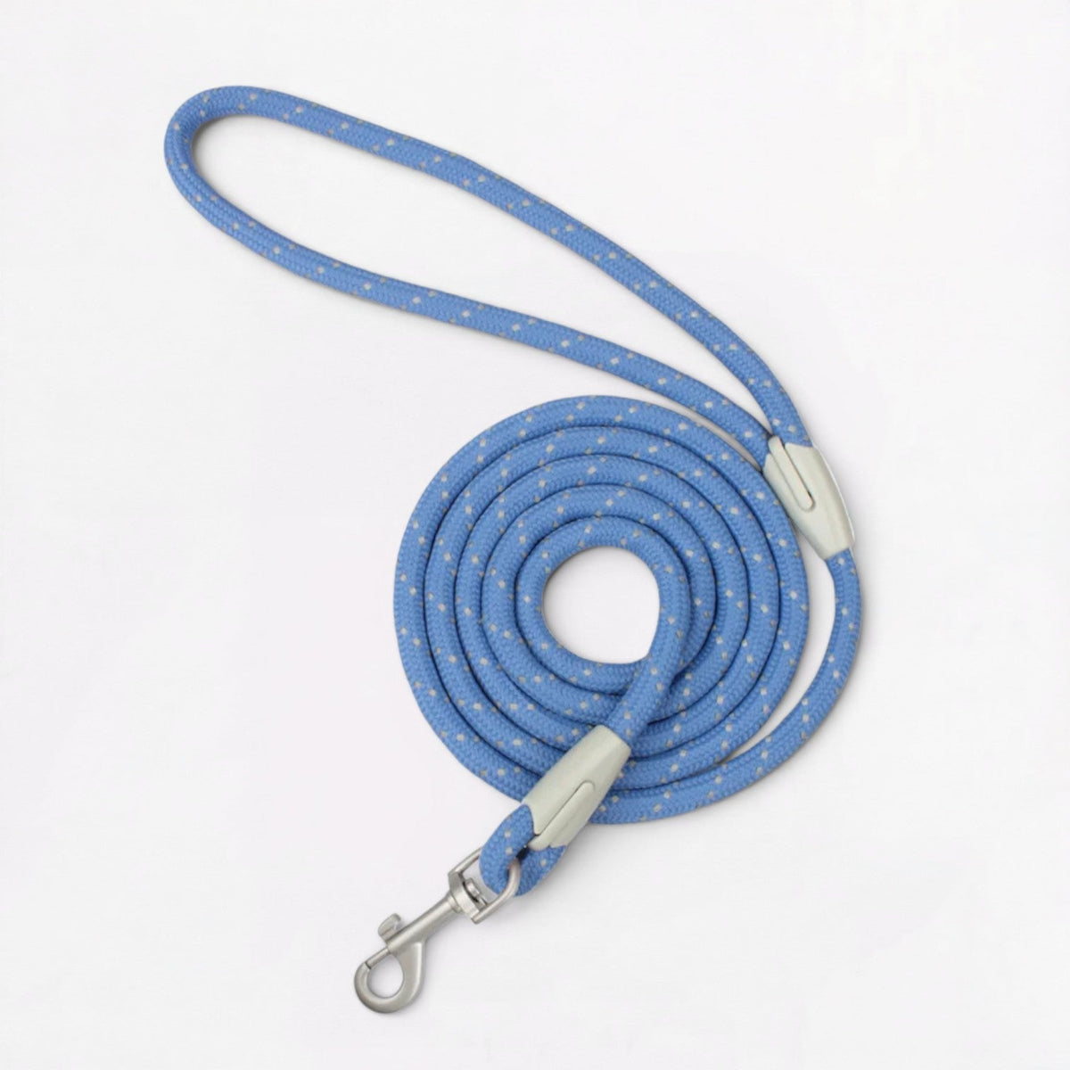French Bulldog harness and leash set in blue, orange and purple