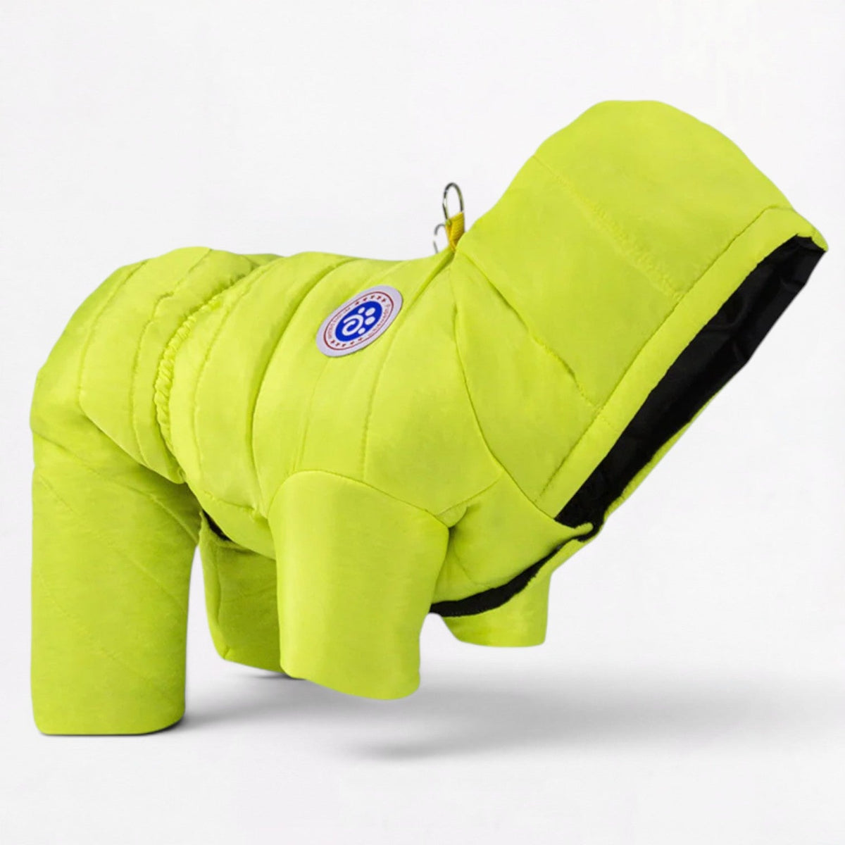Insulated French Bulldog coat with a soft heat-retaining lining