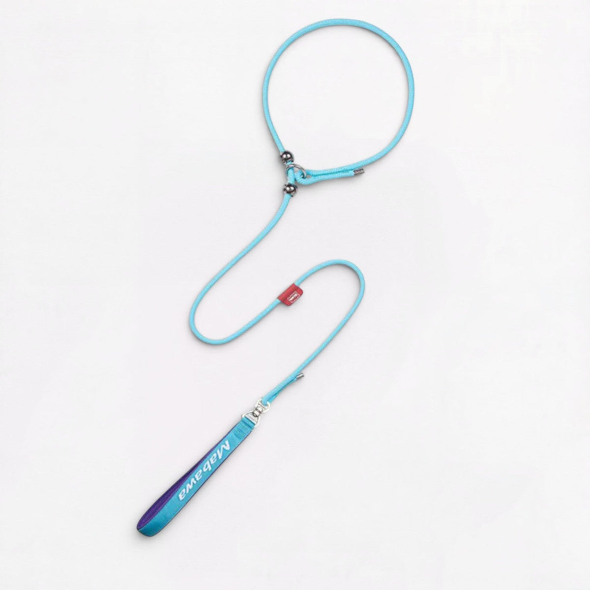 Frenchie braided rope slip lead in orange