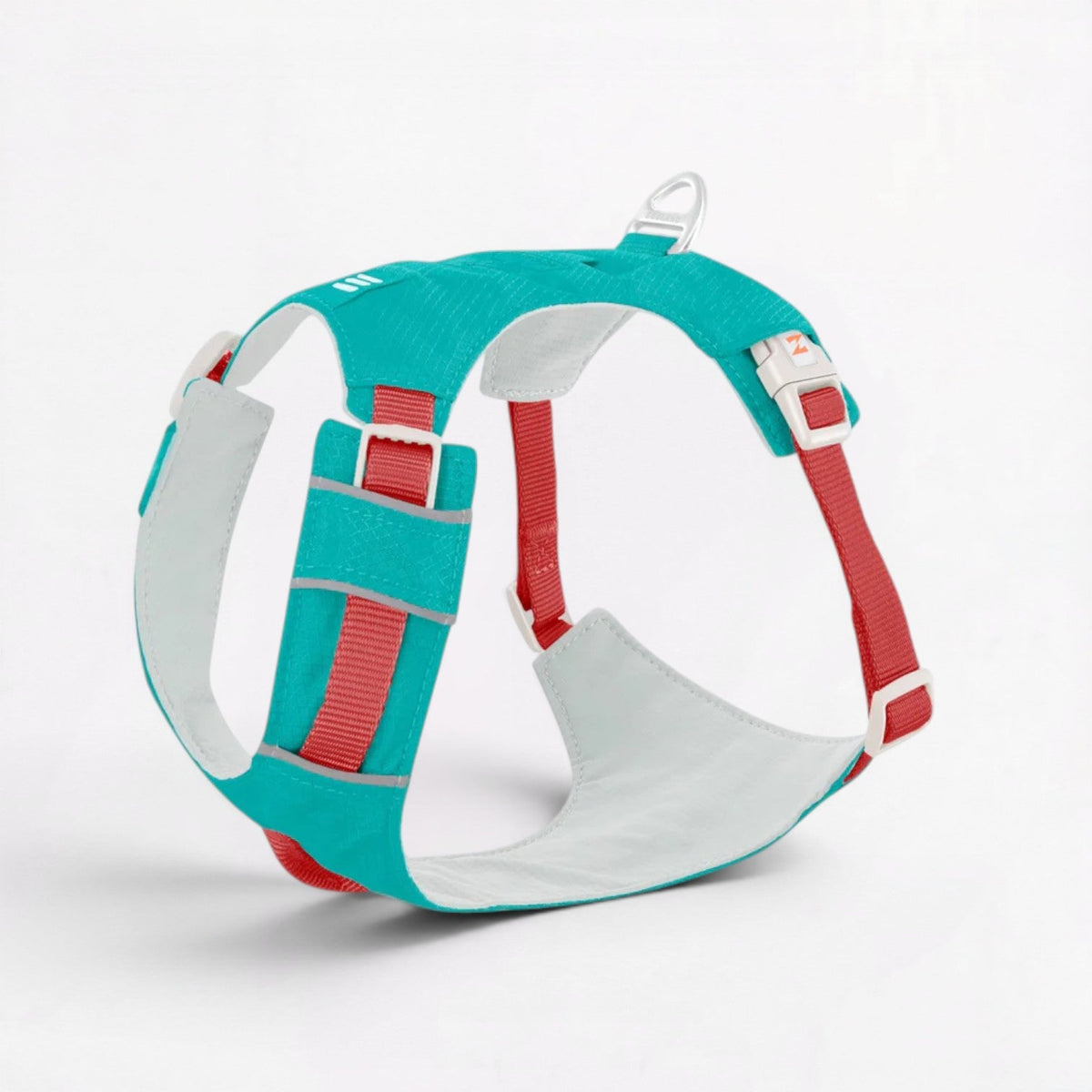 French Bulldog harness with a durable metal leash attachment and the matching leash