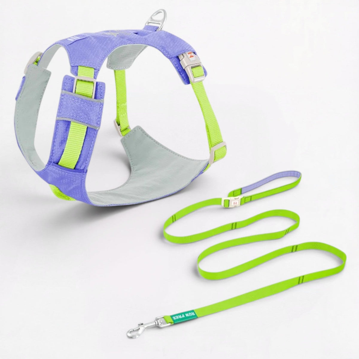 Matching French Bulldog leash from the no-pull harness set