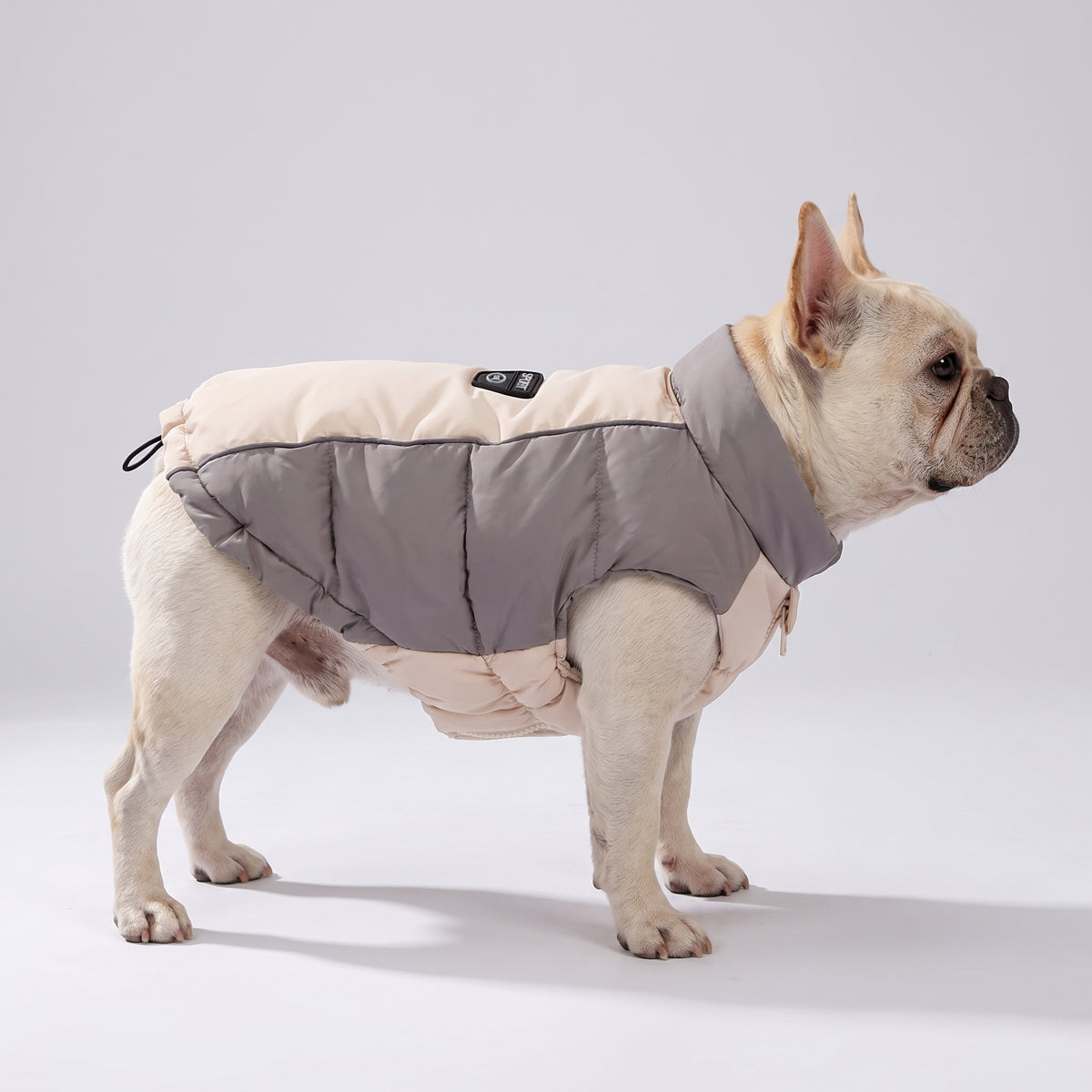 French Bulldog Ultra-Warm Puffer Vest | Frenchie Reflective Belly-Wrap Coat